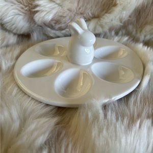 TAG Bunny Easter Ceramic Deviled Egg Serving Plate